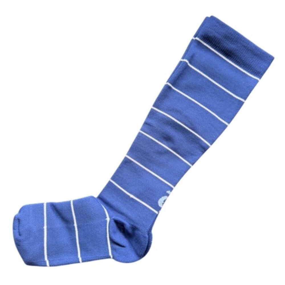 NWT Clove Compression Socks, Medium (W8-11.5) Navy Stripe | Nurse Medical Travel